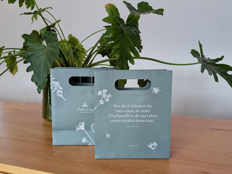 Paperikassi kahva-aukolla